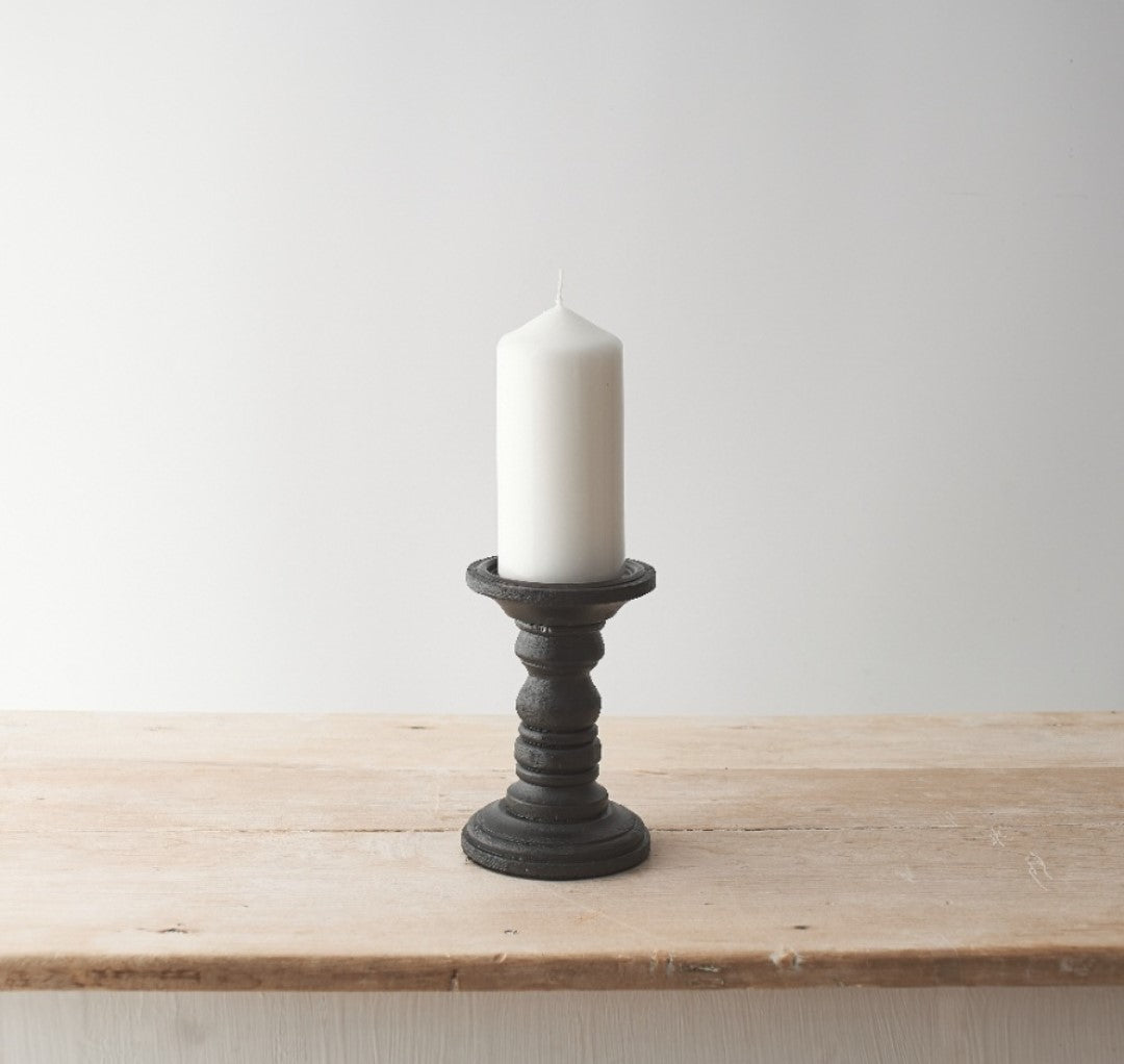 Black Candle stick 15cm