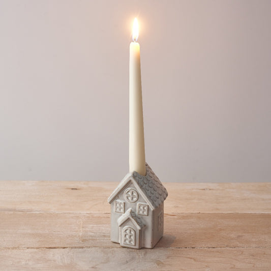 Rustic House Candle Holder