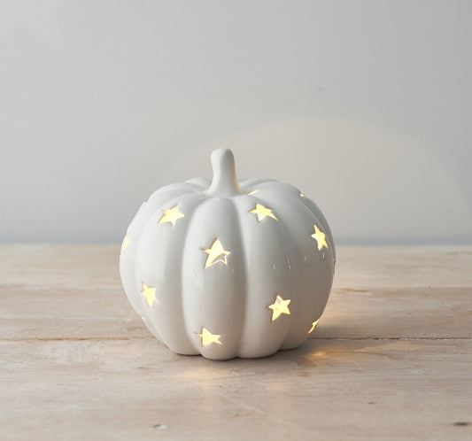 Large Star T-Light Holder Cut Out Pumpkin.