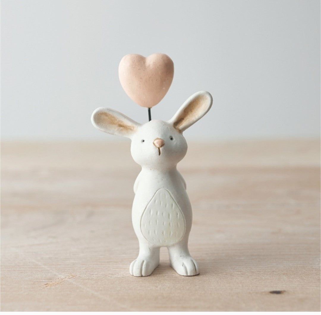 White Bunny with Heart