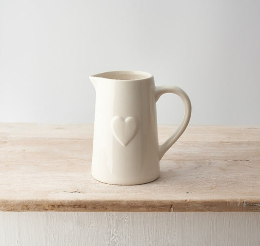 White Heart Jug